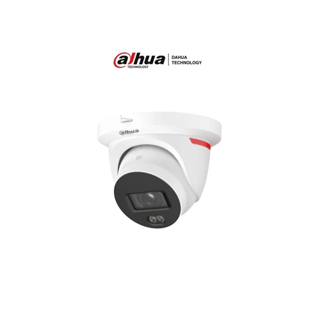 DAHUA DH-IPC-HDW2449TH-S-PROX - Cámara IP Domo de 4 megapíxeles/ WizColor X/ Lente 2.8mm/ SMD Plus/ Protección Perimetral/  AI-ISP/ 20m de Luz cálida/ 106°/ Audio bidireccional/ WDR/ HLC/ BLC/Ranura Micro SD de  hasta 512GB/ IP67/ PoE/
