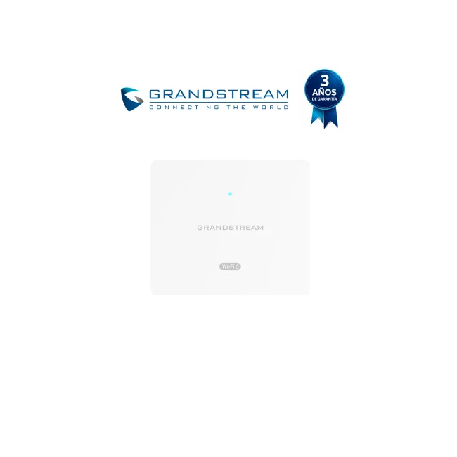 GRANDSTREAM GWN7604 - Punto de Acceso Wi-Fi 6 802.11ax compacto/ Hasta 3 Gbps/ 4 puertos Gigabit: uplink PoE/PoE+ y 2 con salida PoE para alimentar otros equipos/ 256 usuarios concurrentes/ Ideal hotelería y oficinas/ Gestión gratuita GWN.Cloud image 2