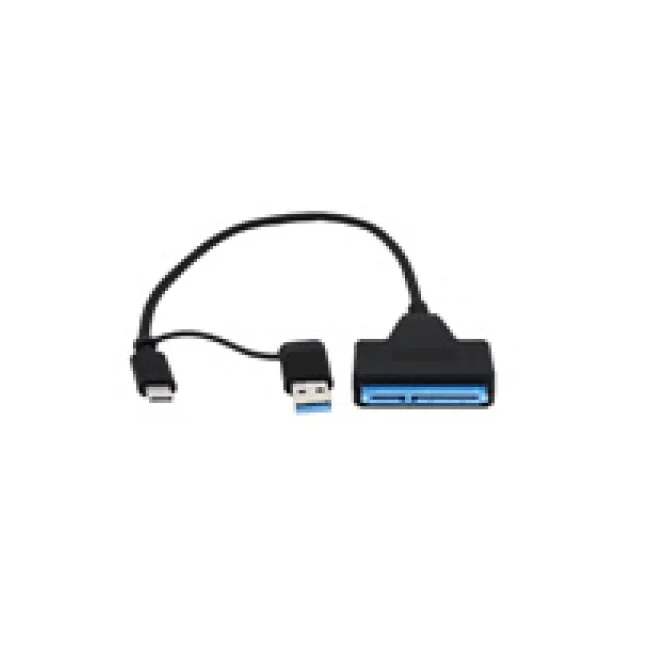 BRobotix 6007051 cable SATA 0.37 m USB Type-A + USB Type-C Negro