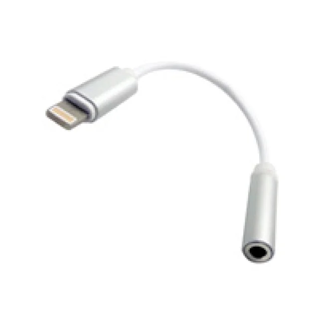 BRobotix 170101 cable de teléfono móvil Blanco 0.13 m Lightning 3,5mm