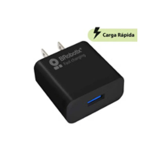 CARGADOR 18W CARGA R&Aacute;PIDA USB-A V3.0 NEGRO image 2