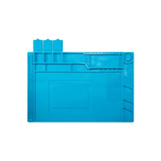 TAPETE ANTIEST&Aacute;TICO DE SILIC&Oacute;N, MAGN&Eacute;TICO 45 x 30 cm, AZUL
