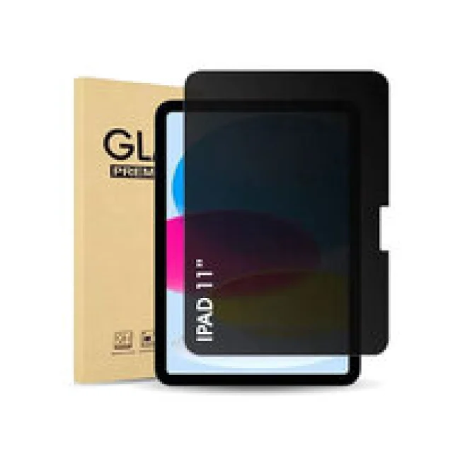 CRISTAL TEMPLADO PARA iPad&reg; A16 11" 2025,
ONCEAVA GENERACI&Oacute;N CON FILTRO DE PRIVACIDAD