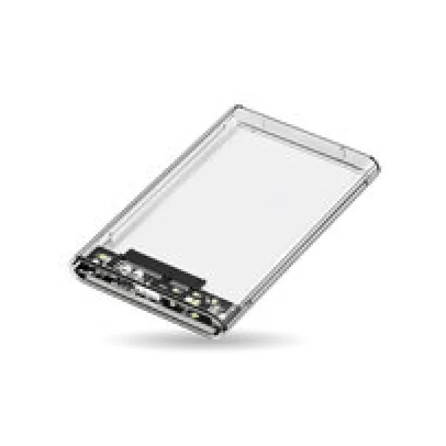 BRobotix 6007587 estuche para discos duros externos Funda Acrilonitrilo butadieno estireno (ABS) Transparente image 2