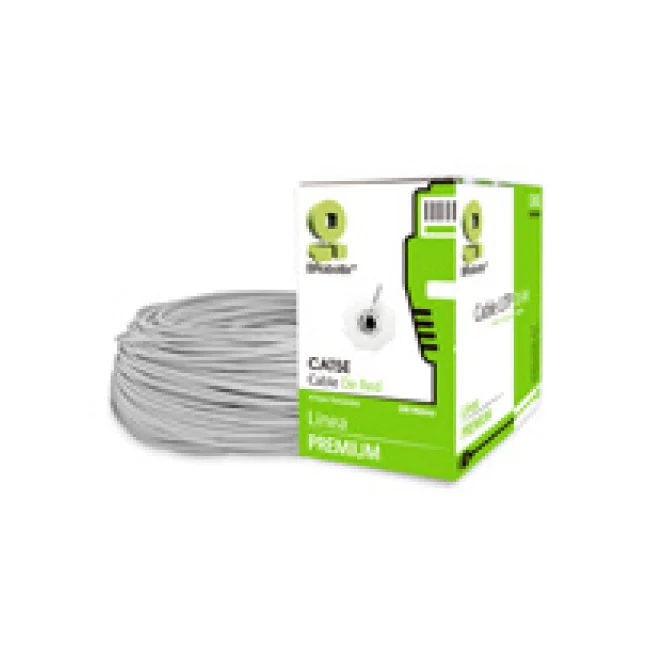 BOBINA CAT5e PARA INTERIORES CCA UTP GRIS, 200 metros