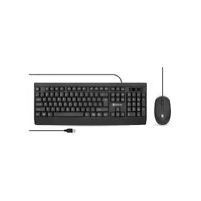 BRobotix 6007198 teclado Ratón incluido Universal USB QWERTY Inglés Negro