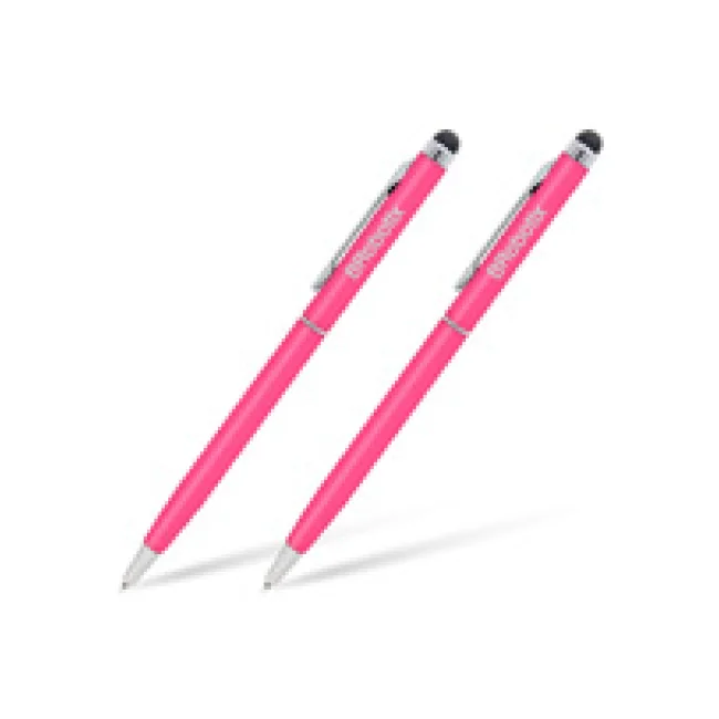 PLUMA STYLUS PARA TABLETA, DUO PACK, BROBOTIX, ROSA