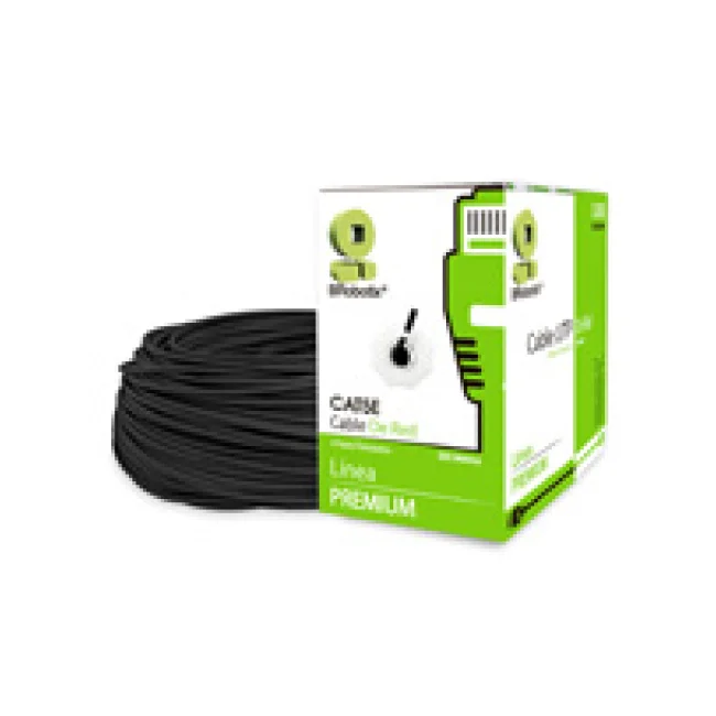 BOBINA CAT5e CON GEL PARA EXTERIORES CCA UTP NEGRO, 305 metros image 2