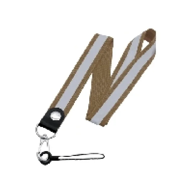 CORREA PARA MEMORIA USB "RAYAS", CAF&Eacute;