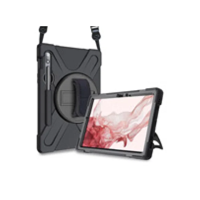 FUNDA DE USO RUDO CON CORREA Y GIRO 360&ordm; PARA GALAXY&reg; S9 11" X710/X706/X700/X510/T870/T875