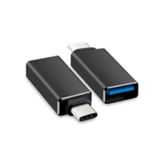 BRobotix 651480 cambiadores de género de cables USB C USB A Negro