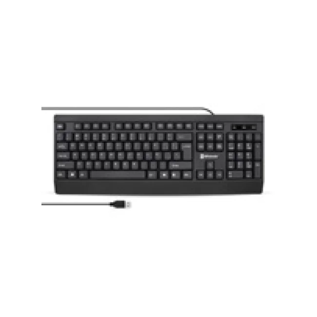 TECLADO AL&Aacute;MBRICO USB ANTIDERRAMES, ULTRASILENCIOSO NEGRO image 2