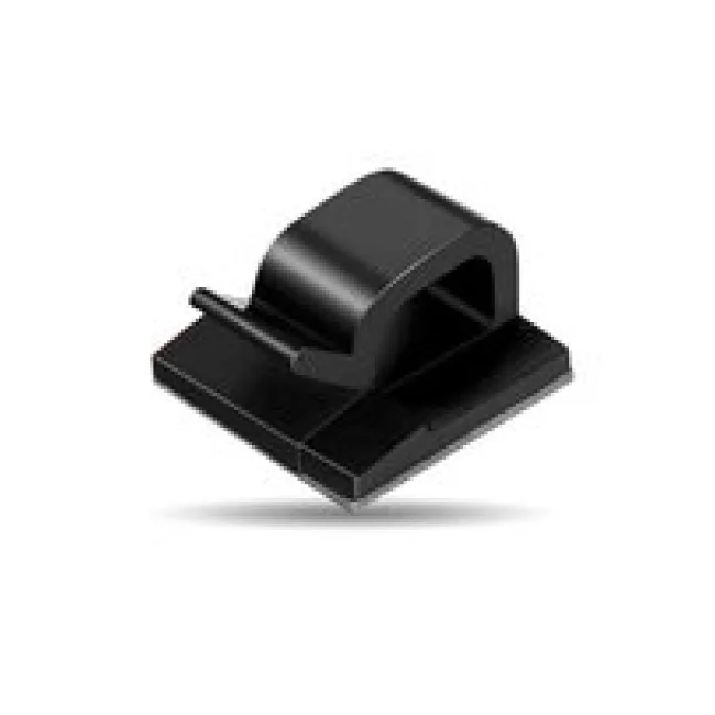 ORGANIZADOR ADHESIVO PARA CABLES, 24 PIEZAS 
NEGRO