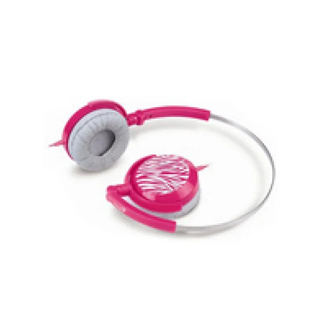 AUDIFONO DJ LIGHT GENIUS GHP-400F ROSA/CEBRA