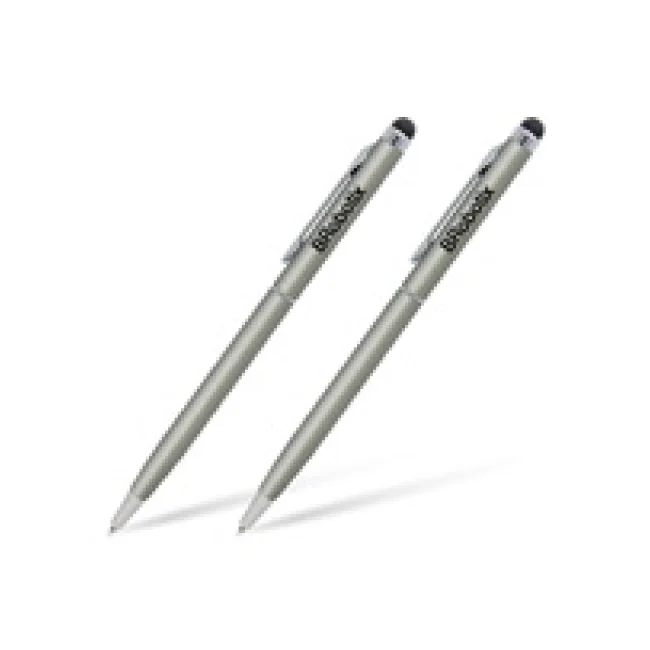 PLUMA STYLUS PARA TABLETA, DUO PACK, BROBOTIX, PLATA image 2