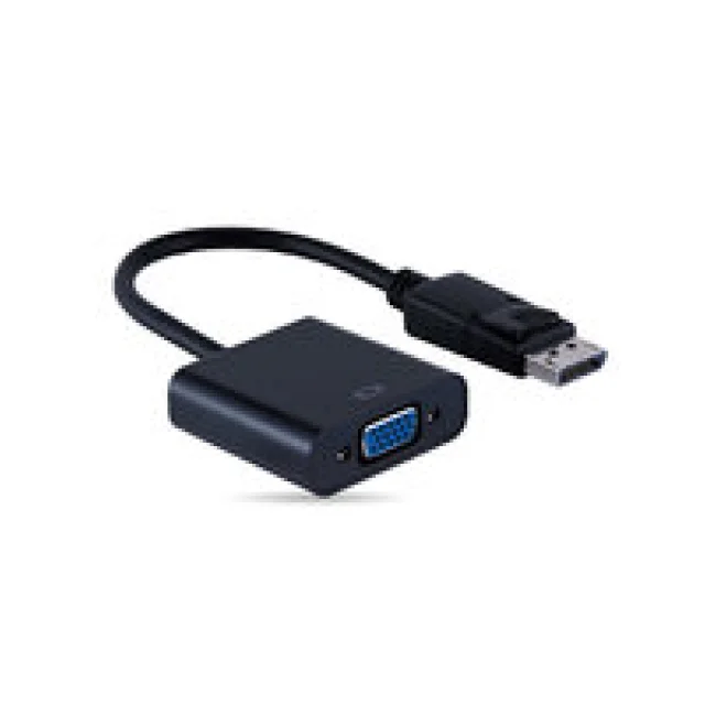 ADAPTADOR DISPLAYPORT MACHO A VGA HEMBRA, NEGRO