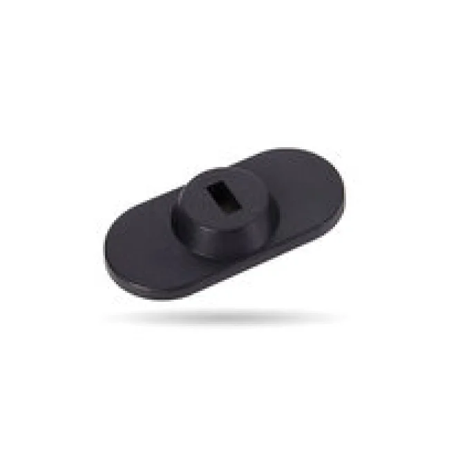 ANCLA ADHESIVA CON RANURA K-SLOT PARA LAPTOP, TABLETA, SMARTPHONE TIPO PLACA, NEGRO