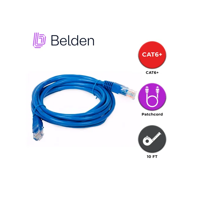 Belden Cat 6 - 3m cable de red Azul Cat6 image 3