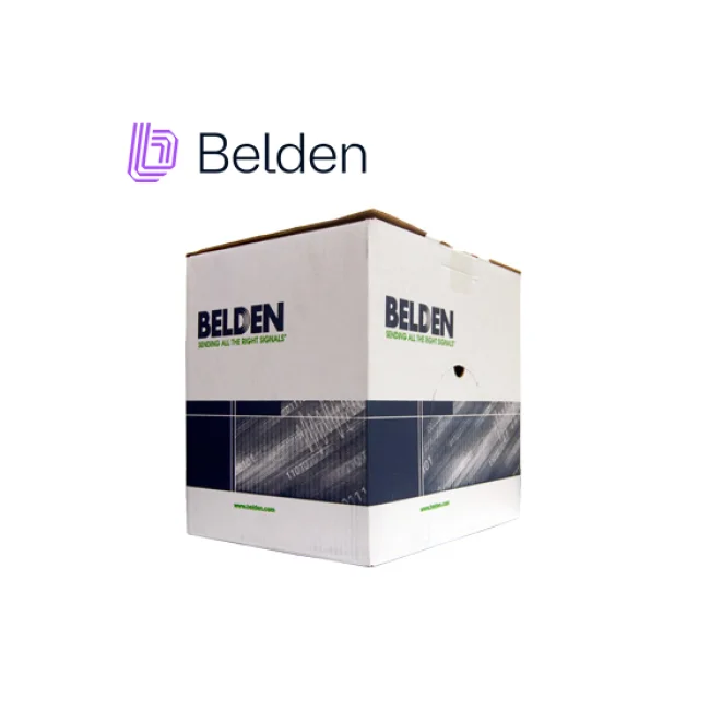 CABLE DE ALARMA CONTRA INCENDIOS BELDEN 5320FL 002U1000 / INTERIOR / ROJO / 2 CONDUCTORES / 18 AWG / SOLIDO / FORRO PVC / CMR - FPLR / BLINDADO / EN CAJA / 1,000 PIES 305 METROS