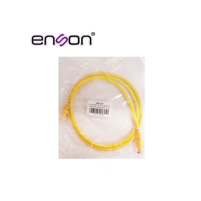 Enson P6012Y cable de red Amarillo 1.2 m Cat6 U/UTP (UTP) image 8