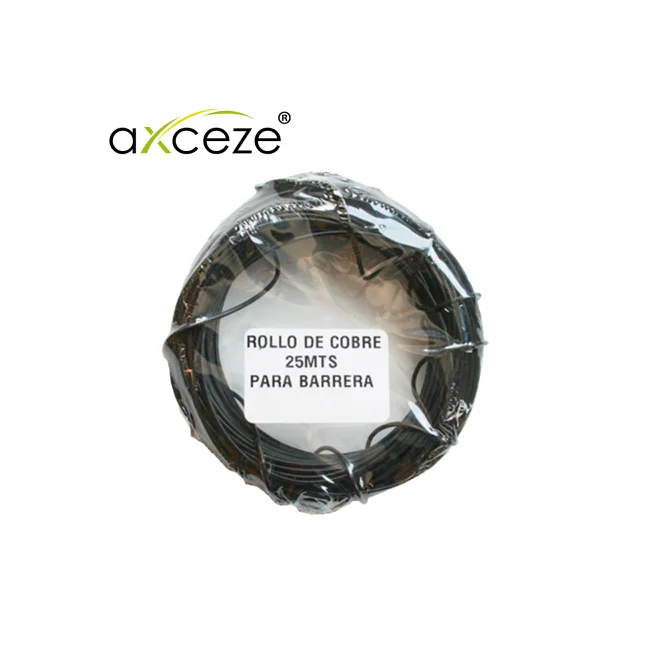 ROLLO DE COBRE CALIBRE 16 CON FORRO AXCEZE AX-ROLLO25 CON LONGITUD DE 25 METROS  IDEAL PARA CREAR LA BOBINA O LOOP COMPATIBLES CON SENSORES DE MASA