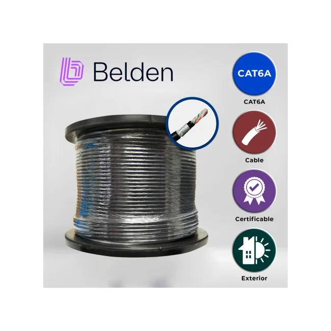 Belden OSP6AU 0101000 cable de red Negro 305 m Cat6a image 6