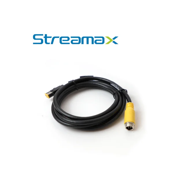 CABLE CONVERTIDOR DIN DE AVIACION STREAMAX M4PIN DJ-TRANSFER / 4 PINES / 0.18 METROS / COMPATIBLE CON CAMARAS AHD Y MDVR MA16MAX