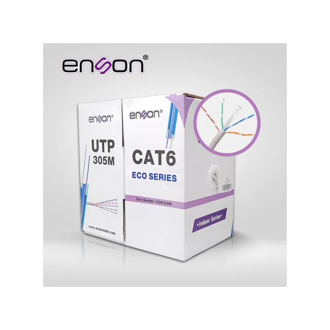 Enson 305m UTP Cat6 cable de red Gris U/UTP (UTP) image 4
