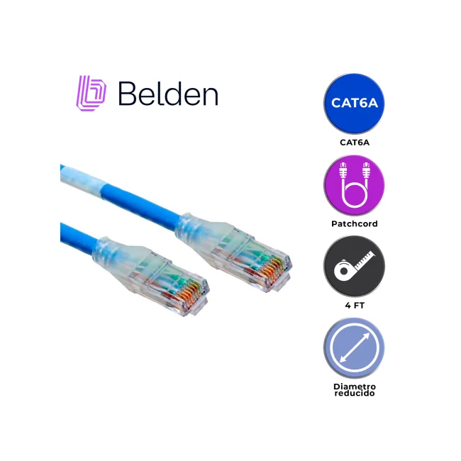 Belden CAD1106004 cable de red Azul 1.2 m Cat6a U/UTP (UTP)