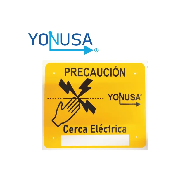 LETRERO PRECAUCION ALTO VOLTAJE PARA COLOCAR EN CERCA ELECTRICA image 2