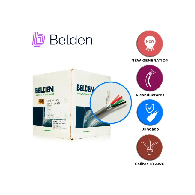 Belden 5302fe 008u1000 cable de audio 305 m Gris image 9