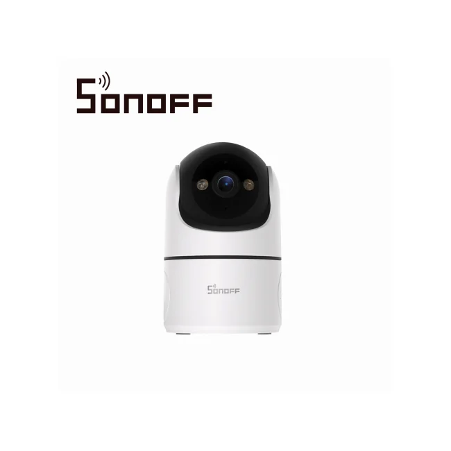 CAMARA DE SEGURIDAD PARA INTERIORES SONOFF CAM-PT2/ RESOLUCION FULL HD DE 1080P/ WIFI 2.4 GHZ / AUDIO BIDIRECCIONAL/ CON IA QUE DETECTA EL MOVIMIENTO HUMANO/ REQUIERE ADAPTADOR DE ENERGIA / ADAPTADOR NO INCLUIDO