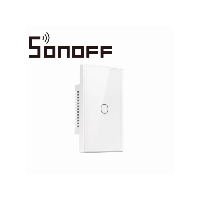 APAGADOR DE PARED TOUCH TX GEN2 SONOFF T6-1C-120M / 1CH ON/OFF INALAMBRICO / WIFI 2.4GHZ / COLOR BLANCO / MATTER COMPATIBLE APPLE HOME/ALEXA/GOOGLE HOME/SMARTTHINGS/IFTT / APP IOS Y ANDROID / HASTA 10AMP POR CANAL