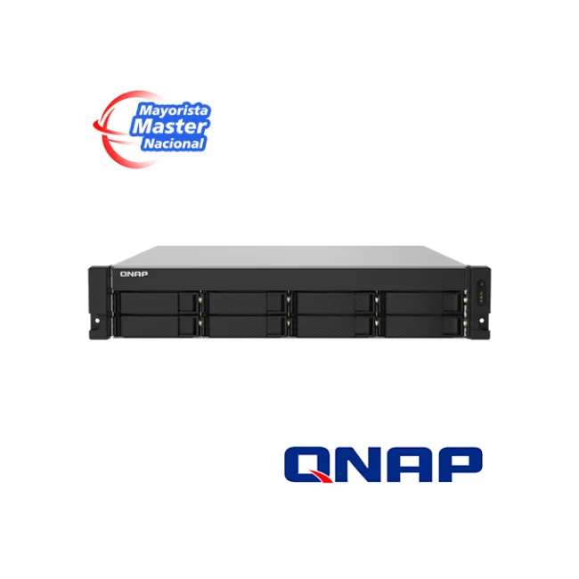 QNAP TS-832PXU-RP NAS Bastidor (2U) Annapurna Labs AL324 4 GB DDR4 0 TB QNAP Turbo System Aluminio, Negro image 3
