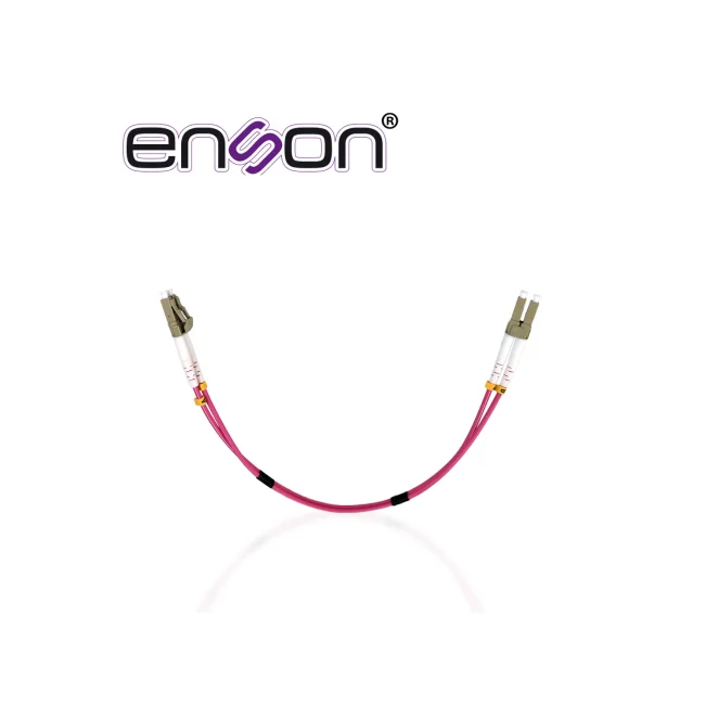 JUMPER DE FIBRA OPTICA ENSON ENS-JUMP030MM4 FORRO DE PVC TIPO DE FIBRA MULTIMODO OM4 50/125 MICRAS CONECTORES LC DUPLEX - LC DUPLEX LONGITUD 1 PIE - 30 CMS