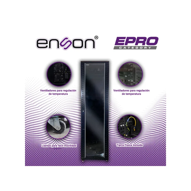 Enson ENS-RKGB45U4 armario rack Rack o bastidor independiente Negro image 10