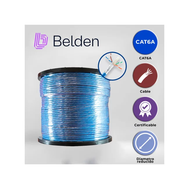 Belden 10GXW12 0061000 cable de red Azul 305 m Cat6a U/UTP (UTP)