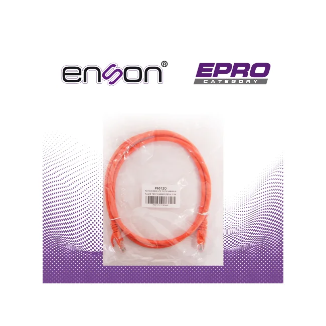 Enson P6012O cable de red Naranja 1.2 m Cat6 U/UTP (UTP) image 11