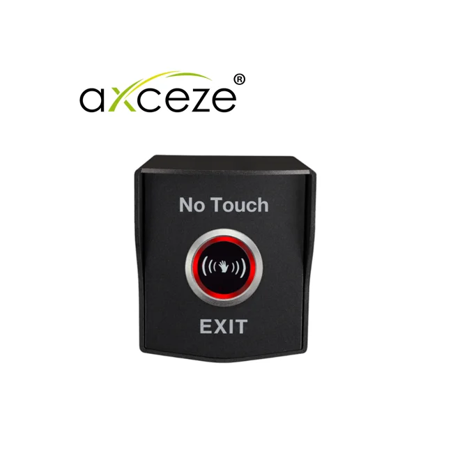 BOTON DE PETICION DE APERTURA PARA EXTERIOR SIN CONTACTO   AXCEZE   AX-B200 GRADO DE PROTECCION IP68 CARCASA METALICA EN COLOR NEGRO CUENTA CON SALIDA DE RELEVADOR COMPETO   COM.   N.O.   N.C.    DISTANCIA DE DETECCION  0 A 10 CM   CUENTA CON LED INDICADOR DE ESTADO DIMENSIONES 78 X 91.5 X 61 MM