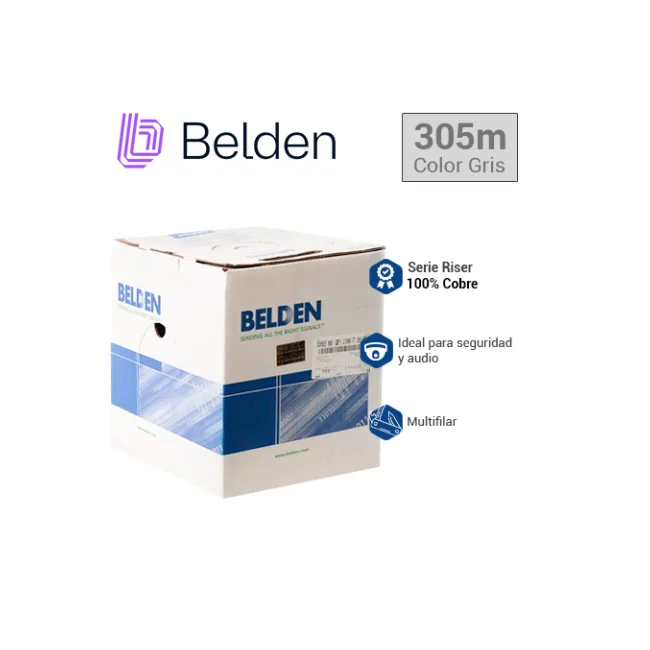 Belden 5300UE 008U1000 cable de audio Gris image 5
