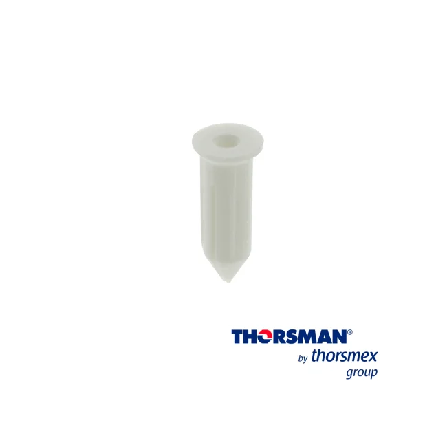 CLAVITHOR THORSMAN TCP0 1206-01100 TAQUETE PARA FIJAR CON CLAVO 5/16PULG X 3/4PULG COLOR BLANCO, CAJA 100 PIEZA, ELABORADO CON POLIESTIRENO DE ALTO IMPACTO, FLEXIBLE, RESISTENTE AL IMPACTO, REALIZA UNA EXPANSION, PARA USO EN INTERIORES