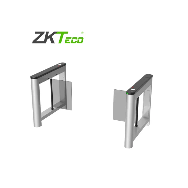 TORNIQUETE DE ALETAS ABATIBLES ZKTECO MODELO SATURN S1000 PARA CREAR UN CARRIL  SU DISEÑO DE  CUBIERTA PLASTICA, COMPATIBLE CON LECTORES DE TARJETAS DE PROXIMIDAD DE 125KHZ,  LECTORES DE QR   ESPACIO PARA COLOCAR DISPOSITIVOS FACIALES, ELEGANTE DISEÑO DE ILUMINACION LED QUE INDICA EL SENTIDO DEL CRUCE   MOTORES  SIN ESCOBILLAS   FABRICADO PARA SOPORTAR 3 MILLONES DE CICLOS DE VIDA UTIL image 3