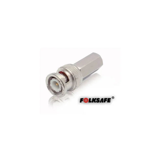 CONECTOR RG59 ENROSCAR, BNC MACHO HEXAGONAL FOLKSAFE, NO REQUIERE HERRAMIENTA ESPECIALIZADA PARA INSTALACION, UTILIZAR CABLE COAXIAL RG59, MEDIDAS DEL CONECTOR 13.9 X 24.8 MM