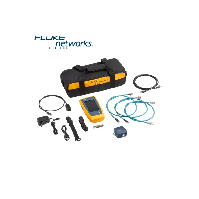 TESTER DE CABLES Y DE RED LINKIQ FLUKE NETWORKS LIQ-100-IE CON ADAPTADOR MULTICONECTOR CON CORREA MAGNETICA, IDENTIFICACION REMOTA RJ45 NO. 1 INCLUYE PATCH CORD RJ45/M12X, PATCH CORD RJ45/M12D, PATCH CORD RJ45/M8D, ADAPTADOR MODULAR RJ45/11