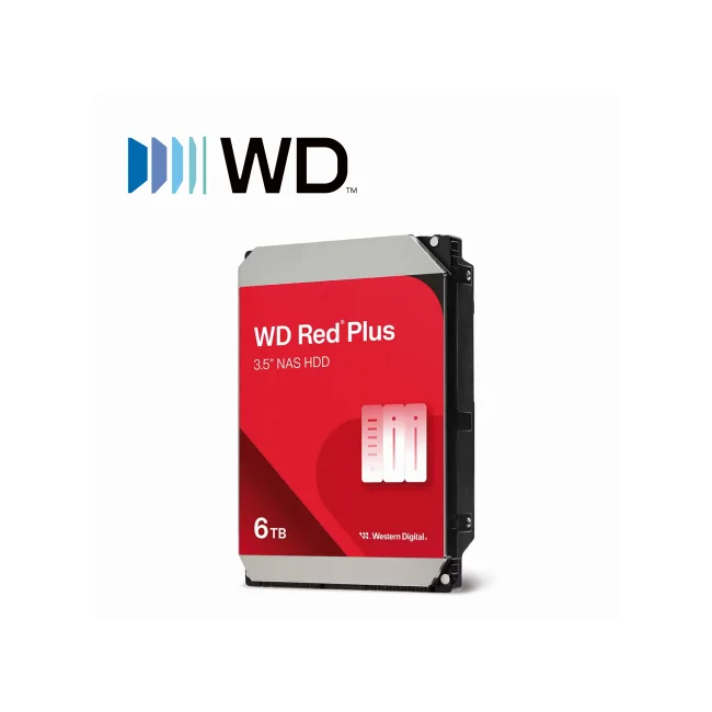 Western Digital Red Plus WD60EFPX disco duro interno 3.5" 6 TB Serial ATA III