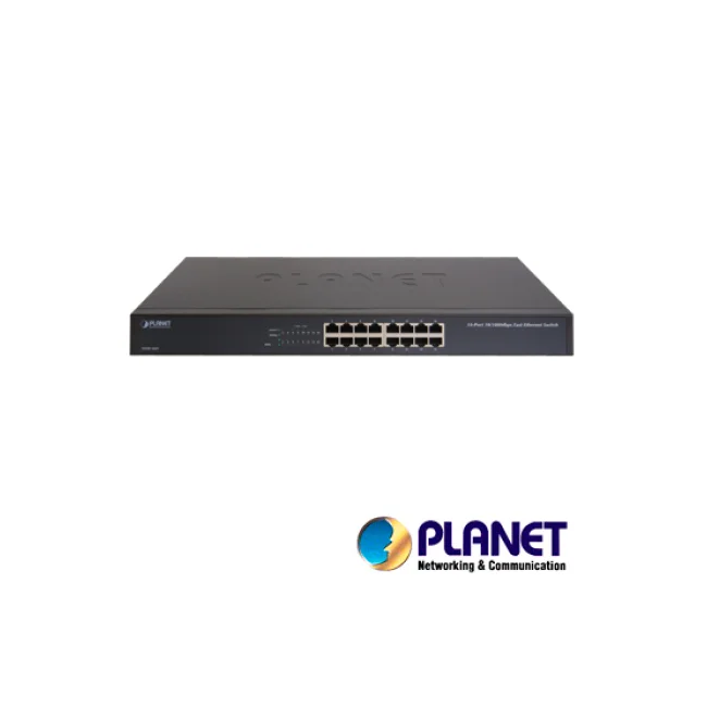 PLANET FNSW-1601 dispositivo de redes No administrado Fast Ethernet (10/100) 1U Azul image 4