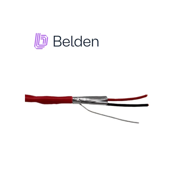 CABLE DE ALARMA CONTRA INCENDIOS BELDEN 5320FL 002U1000 / INTERIOR / ROJO / 2 CONDUCTORES / 18 AWG / SOLIDO / FORRO PVC / CMR - FPLR / BLINDADO / EN CAJA / 1,000 PIES 305 METROS image 2