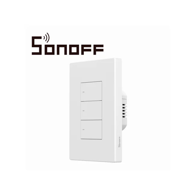 APAGADOR DE PARED TOUCH ZIGBEE  SONOFF ZBM5-3C-120W / ZIGBEE 3.0 / 3 CANALES/ SOLUCIONES DE SMART HOME/ CARGA MAXIMA TOTAL 10 AMP / COMPATIBLE CON HUB ZIGBEE