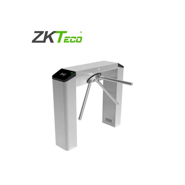 TORNIQUETE TRIPODE TIPO PUENTE ZKTECO MODELO TS200PLUS CON CINCO MILLONES DE CICLOS DE VIDA UTIL, COMPATIBLE CON CONTROLES DE ACCESO DE ZKTECO, PICTOGRAMA EN LAS ORILLAS QUE INDICA EL CRUCE CUANDO LA VERIFICACION ES EXITOSA