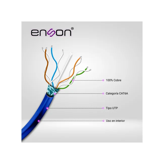 Enson 12264L305 cable de red Azul 305 m Cat6 U/UTP (UTP) image 6